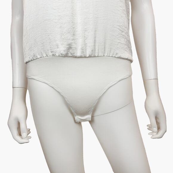 NWT VICI "Miami" Satin Halter Bodysuit (Off-White | Size M) - Picture 6 of 8